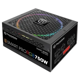 Блок питания Thermaltake ATX 750W SMART PRO RGB 80+ bronze (20+4pin) APFC 140mm fan color LED 9xSATA Cab Manag RTL [PS-SPR-0750FPCBEU-R]