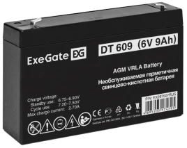 Батарея аккумуляторная Exegate DT 609