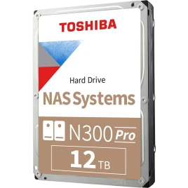 Жесткий диск/ HDD Toshiba N300 Pro NAS SATA3 3.5" 12TB 7200 512Mb 6Gb/s 1 year warranty (replacement ST12000VN0008, WD120EFGX, ST12000NT001, WD120EFBX, WD122KFBX, WD101EFBX)