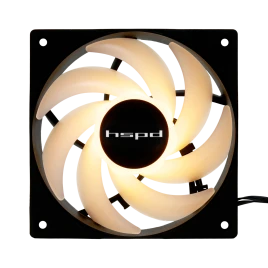 Кулер/ Case Cooler HSPD M1 Black (120x120x25mm, 4-pin PWM, ARGB, 57.56CFM, 26.86dBA, 1600RPM, Black)