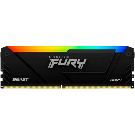 Память оперативная/ Kingston 8GB 3200MT/s DDR4 CL16 DIMM FURY Beast RGB