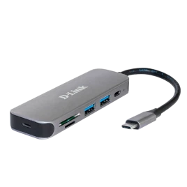 Концентратор/ Концентратор USB-C, 2xUSB 3.0, 1xUSB-C, слот SD/microSD