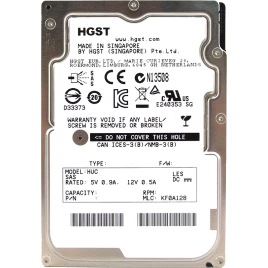 Жесткий диск/ HDD HGST SAS Server 300Gb 2.5'' Ultrastar 10K rpm 12Gb/s 128Mb 1 year warranty (replacement AL14SEB030N, ST300MM0048)