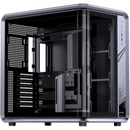 Корпус без блока питания/ Case JONSBO BO400CG, Midi-Tower, TG, no fan, 2xUSB-A 3.0 + 1xUSB-C 3.2, ATX, mATX, mITX Grey