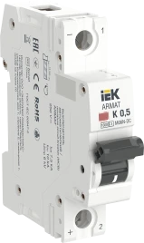 ARMAT Авт. выкл. M06N-DC 1P K 0,5А IEK