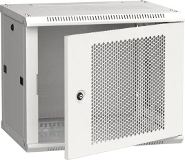 ITK Шкаф LINEA W 9U 600x450 мм дверь перфорированная, RAL7035