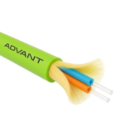 Волоконно-оптический кабель ADVANT ADVOM5-FO02-UV-LL, тип волокна MM 50/125 (OM5), количество волокон: 2, среда использования: Внутренняя/Внешняя, внешняя оболочка: LSZH, цвет: Зеленый. Внешний диаметр: 4,2