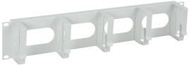 Кабельный органайзер 19" 2U, 5 колец, серый