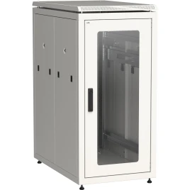 Шкаф сетевой 19" LINEA N 18U 600х1000 мм стеклянная передняя дверь серый