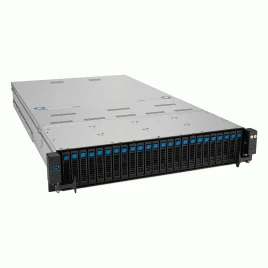 Серверная платформа/ ASUS RS720A-E12-RS24U, 2U, 2 x LGA 6096, AMD EPYC 9004 (400W), 24 x DDR5 4800/4400, 16NVMe + 8NVMe/SATA/SAS*, 9 PCIe Gen5 slots, 1 x 2-Port 10GbE Intel X710-AT2 LAN, 1+1 2600W