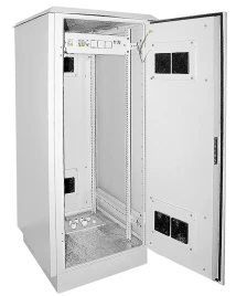 Шкаф уличный 19" 24U 720x860, IP55, металл. двери, серый
