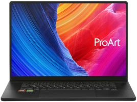 Ноутбук/ ASUS ProArt P16 H7606WR-SE005X 16"(3840x2400 OLED)/Touch/AMD Ryzen AI 9 HX 370(2Ghz)/32768Mb/2TbPCISSDGb/noDVD/Ext:NVIDIA GeForce RTX 5070 Ti(12288Mb)/Cam/BT/WiFi/90WHr/war 1y/1.98kg/Nano Black/Win11Pro + алюм корп; DialPad