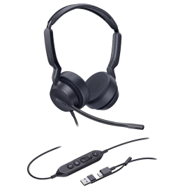 Гарнитура проводная/ Yealink UH42 Dual UC USB-C/A [1308215]