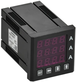 Амперметр цифр. щит. 3-ф. 48х48 LED GENERICA