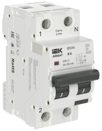 ARMAT АВДТ B10N 1P+NP B6 30мА тип A (36мм) IEK