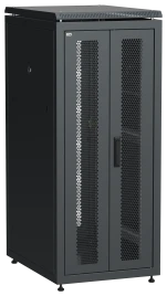 ITK LINEA N 28U 600х800мм распаш. перф. дв. задн. перф. чер.