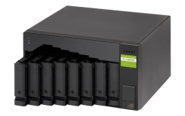 Полка расширения сетевого хранилища без дисков/ SMB QNAP TL-D800C USB 3.2 Gen 2 Type-C JBOD storage enclosure, 8-tray 3,5"/2,5" w/o HDD. desktop version.