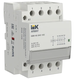 ARMAT Контактор модульный KMR 40А 24В AC/DC 3НО 1НЗ IEK