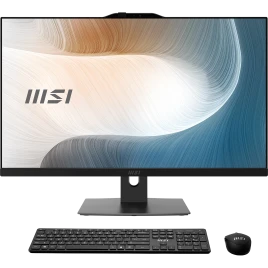 Моноблок/ MSI Modern AM272P 1M-1460XRU   27"(1920x1080 IPS)/Intel Core 7 150U(1.8Ghz)/16384Mb/512PCISSDGb/noDVD/Int:Intel® Graphics/Cam/BT/WiFi/war 1y/7.5kg/Black/noOS + Wireless KB+M