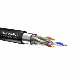 Кабель витая пара, экранированная F/UTP, категория 6, 4 пары (23 AWG),