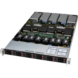 Серверная платформа/ Supermicro Server SYS-122C-TN 1U (2x LGA4710 / 32x DDR5 RDIMM / 12x Hs 2.5" NVMe / 2 M.2 PCIe 5.0 x2 NVMe / VROC Premium / 3x PCIe 5.0 x16 (1 AIOM with OCP 3.0) / 1x PCIe 5.0 x8 / 2x 10GbE RJ45 Intel X710 / 2x 1000W Power)