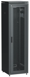 Шкаф сетевой 19" LINEA N 42U 600х800 мм перфорированная передняя дверь черный