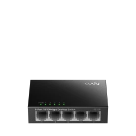 Коммутатор/ 5-Port 10/100 Mbps Desktop Switch, 5 10/100M RJ45 Ports, Loop Detection, Metal Case, Power Saving, Plug & Play