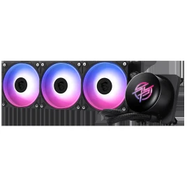 Система жидкостного охлаждения/ Water Cooling System MSI MPG CORELIQUID P13 360 (300W, 360mm, LED, Black, ARGB/ Fans: 3x120mm, 64.89CFM, 2050RPM/ Pump 20dBA, 3400RPM, Rad thickness 27mm/ S: 1851, 1700, AM5, AM4)