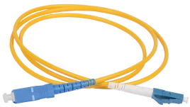 Оптический патч-корд, SM, 9/125 (OS2), LC/UPC-SC/UPC, (Simplex), LSZH, 1м