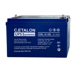 Аккумулятор C.ETALON CHRL 12В 100 А/ч