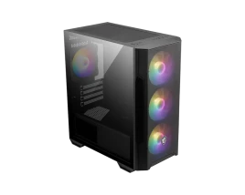 Корпус ПК без блока питания/ Case MSI MAG FORGE M100R, Mini-Tower, TG, 4x120mm ARGB, 2xUSB 2.0, 1xUSB 3.0, mATX, mITX Black