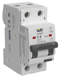 ARMAT АВДТ B10N 2P C8 300мА тип A IEK