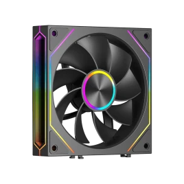 Кулер для корпуса/ Case Cooler PCCooler F3 X120R ARGB BK Reverse (120x120x25mm, 4-pin PWM, ARGB, 54CFM, 28.4dBA, 1800RPM, Black)