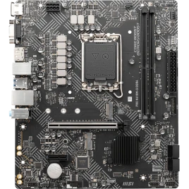 Материнская плата/ MB MSI INTEL H610 s1700, 2xDDR4(64GB), D-SUB/HDMI 2.1/DP, 1xPCIe 4.0x16, 1xPCIe 3.0, 1xLAN, 4xSATA 6Gb/s, 1xM.2, 1xM.2 E key, 2xUSB 3.2, 4xUSB 2.0, 1xPS/2, mATX
