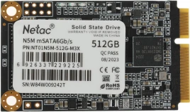 Твердотельный накопитель Netac SATA-III 512GB NT01N5M-512G-M3X N5M mSATA [NT01N5M-512G-M3X]