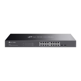 Коммутатор/ Jetstream 16-port gigabit smart switch with 2-gigabit uplink ports, 16 10/100/1000Mbps RJ-45 ports, 2 1000Mbps SFP slots, abundant L2/L2+ features, rack-mountable, support Omada SDN mode and individual mode
