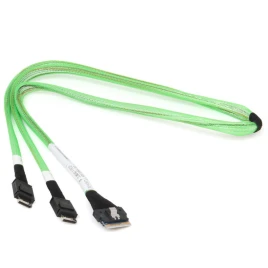 Кабель/ Cable, Slimline SASx8 (SFF8654) -to- 2x Slimline SASx4 (SFF861