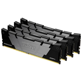 Память оперативная/ Kingston 64GB 3600MT/s DDR4 CL16 DIMM (Kit of 4) 1Gx8 FURY Renegade Black
