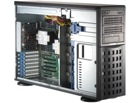 Серверная платформа/ SYS-741P-TRT (bundle4): 4U(Tower) /  2x LGA-4677 / 16x DDR5 RDIMM / 8x3.5 SATA/SAS*/NVME* /  4x PCIe 5.0 x16 FHFL / 2x PCIe 5.0 x8 FHFL / 2x PCIe 4.0 x2 NVMe M.2 / 2-Port 10GbE RJ45 / TPM / 2x 1200W Power