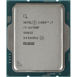 Процессор/ CPU LGA1700 Intel Core i7-14700F (Raptor Lake, (8P+12E)C/28T, 2.1/5.4GHz, 33MB, 65/219W)