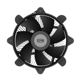 Кулер для ПК/ CPU Cooler PCCooler R120 (95W, 4-pin PWM, 60mm, Al, -mm, 1x95mm, 36.4CFM, 27.8dBA, 2700RPM, S: 1851/1700/1200/115X, black)