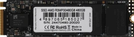 Твердотельный накопитель AMD PCIe 3.0 x4 480GB R3MP30480G8 Radeon M.2 2280