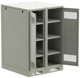ITK LINEA B Шкаф (пустой) 1350х900мм дверь двуст. мет. сер.