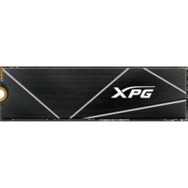 Твердотельный накопитель/ ADATA SSD GAMMIX S70 BLADE, 512GB, M.2(22x80mm), NVMe, PCIe 4.0 x4, 3D TLC, R/W 7400/6800MB/s, IOPs 425 000/510 000, DRAM buffer 512MB, TBW 370, DWPD 0.4, with Heat Spreader (5 лет)