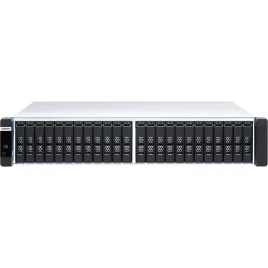 Сетевое хранилище без дисков/ Enterprise QNAP ES2486dc-2142IT-128G NAS two controllers, 24 2.5 "SAS 12/6 Gb / s bays, rack-mount, 2 power supplies. Intel Xeon D-2142IT, 64 GB DDR4 on each controller. RAIL KIT included.