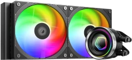 Система водяного охлаждения ID-Cooling FX240 Inf ARGB Soc-AM5/AM4/1200/1700/1851 черный 4-pin 27.2dB Al+Cu 300W Ret [FX240 INF]