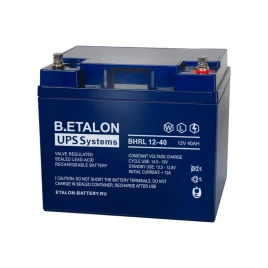 Аккумулятор B.ETALON BHRL 12В 40 А/ч