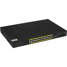 Коммутатор/ 24-Port Layer 3 Managed Gigabit PoE+ Switch with 4 10G SFP Slots, 400W