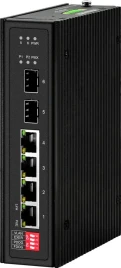 Промышленный PoE коммутатор Gigabit Ethernet/ Промышленный PoE коммутатор Gigabit Ethernet на 6 портов. Порты: 4 x GE (10/100/1000Base-T) с PoE (до 90W) + 2 x GE SFP (1000Base-X). Соответствует стандартам PoE IEEE 802.3af/at/POE++/BT . Автоматическое опре