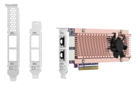 Карта расширения/ QNAP QM2-2P410G2T 2x M.2 22110/2280 NVMe SSD expansi